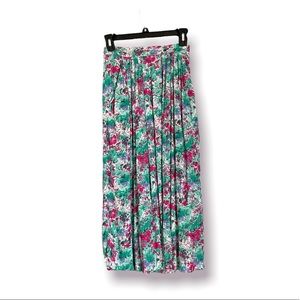 Vintage midi floral skirt